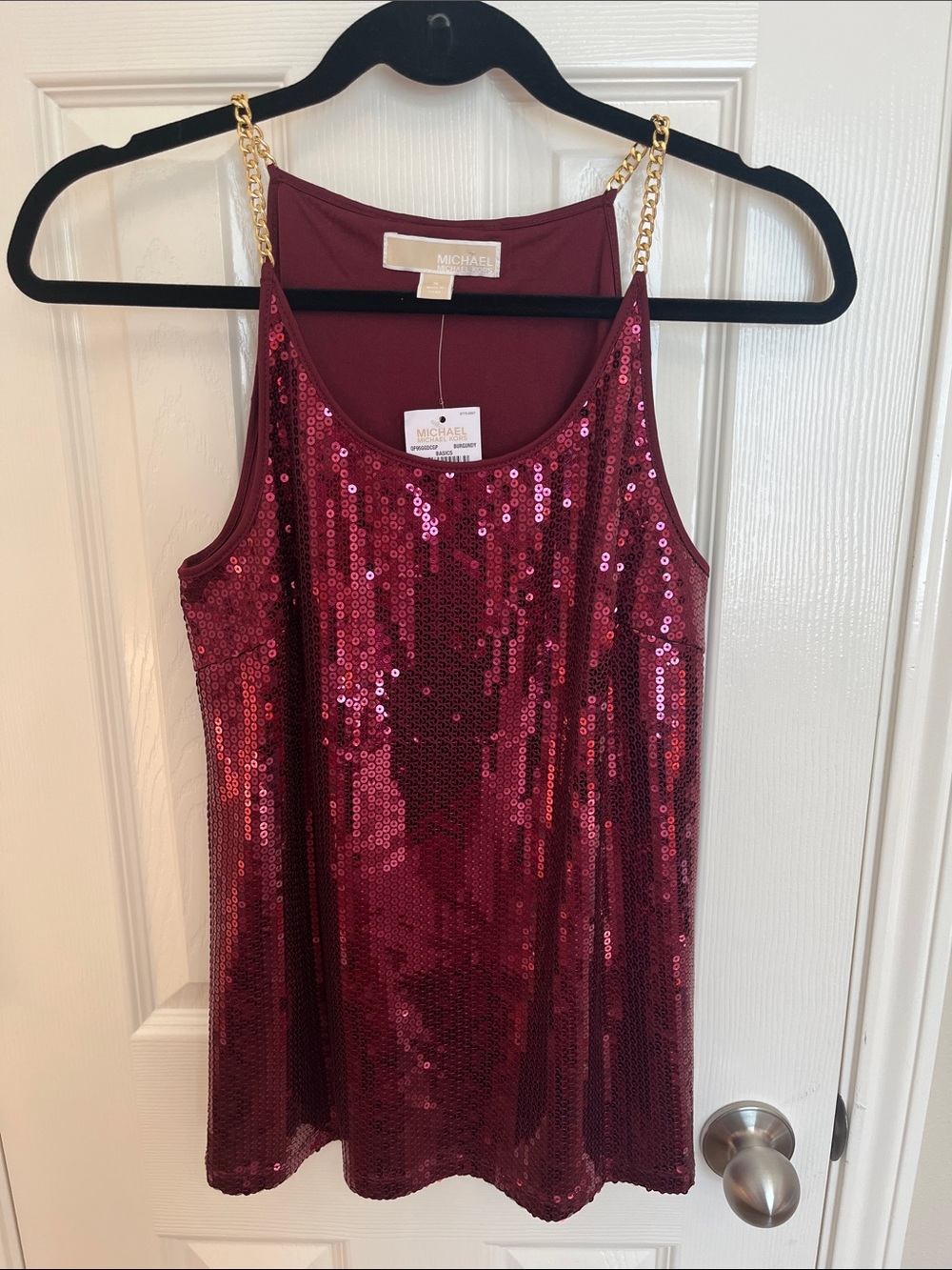 NWT Michael Kors Sequin Chain Tank